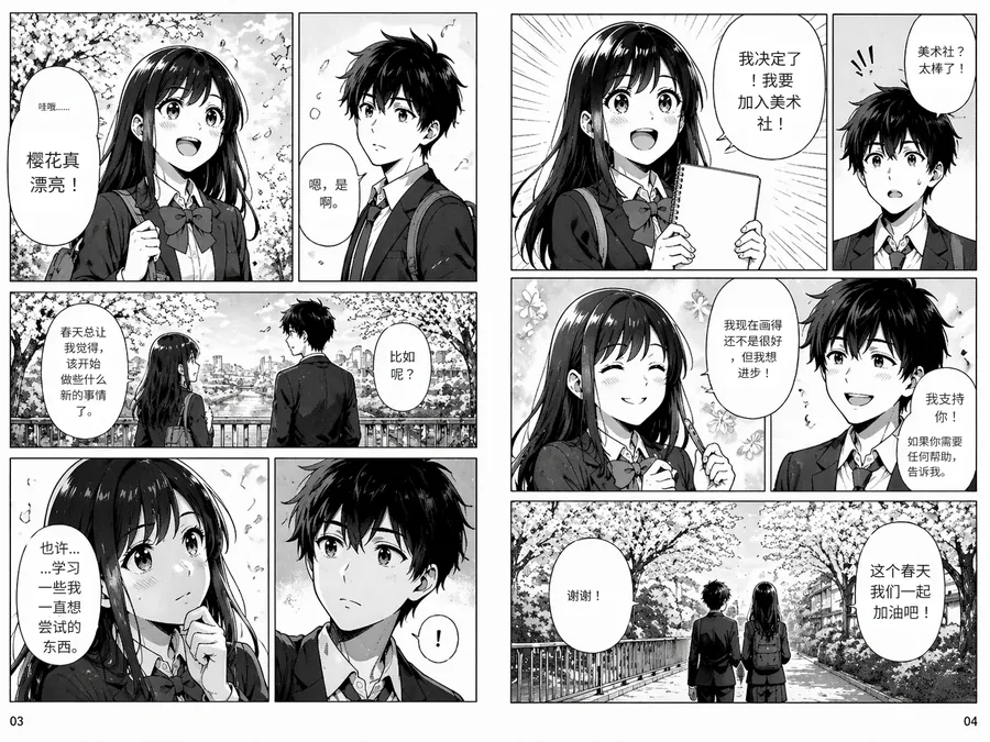 Manga page translated to Chinese by AI